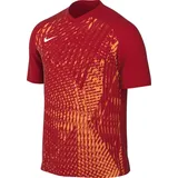Nike DR0944-657 M NK DF PRCSN VI JSY SS T-Shirt Herren University RED/Bright Citrus/White Größe L