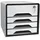 CEP Schubladenbox Smoove Secure 28,8 x 36,0 x 27,1 cm 4-tlg. schwarz/weiß