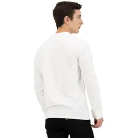 Levi's Herren Long-Sleeve Original Housemark Tee T-Shirt, Cotton + Patch White, XS
