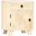 vidaXL Nachtschrank 40 x 30 x 50 cm Massivholz Mango Beige