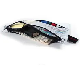 FolderSys Reißverschlussbeutel transparent/schwarz 0,15 mm, 1 St.