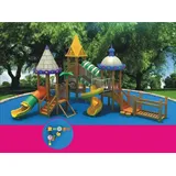 Spielturm mit Labyrinth Kletterturm Kinderspielplatz mit Rutschen Spielplätze