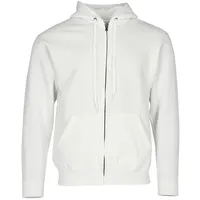 FRUIT OF THE LOOM CLASSIC HOODED SWEAT JACKET Herren Sweatjacke mit doppelter Kapuze, weiß, S