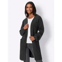 Heine Longstrickjacke in anthrazit-meliert | Gr.: 40