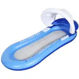 KONTONTY Aufblasbare Wasserhängematte Mit Abnehmbarem Sonnenschutz Strapazierfähigem PVC Und Nylonnetz Faltbar Ergonomisch Geformt Für Pool See Und Strand Komfortabler Schwimmliegestuhl Für