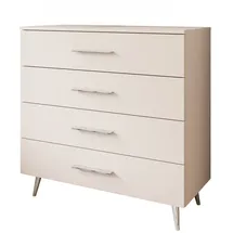 lookway Kommode AURA 95 x 90 x 40 cm Beige / Silber