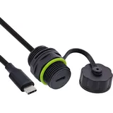InLine USB-C auf USB-C 0,5 m Schwarz