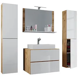 VCM Lendas XL 5-tlg. honig-eiche/weiß
