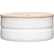 RIESS Vorratsdose mit Eschenholzdeckel weiß 13 cm 0,615 l