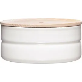RIESS Vorratsdose mit Eschenholzdeckel weiß 13 cm 0,615 l