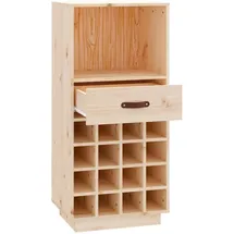 vidaXL Weinregal 45 x 34 x 100 cm Braun