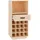 vidaXL Weinregal 45 x 34 x 100 cm Braun