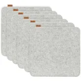 MIQIO Sitzkissen 35 x 35 cm grau 6-tlg.