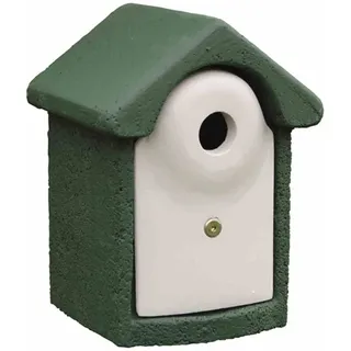 Cj Wildlife Nistkasten Holzbeton 24 x 19 cm, Ø 32 mm, grün/weiß