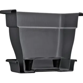 Buri Pflanzkübel Blumentopf 38x38cm Wasserspeicher Pflanztopf Blumenkübel 18 Liter 18 anthrazit,