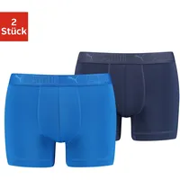 Puma Sport Mikrofaser-Herren-Boxershorts 2er-Pack, blau, S