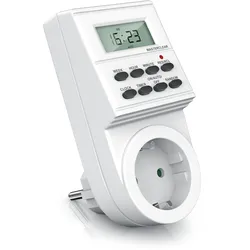 BEARWARE Zeitschaltuhr mit 1,5 LCD-Display 8 konfigurierbare Schaltprogramme