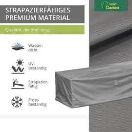 mehr Garten Loungesofa Abdeckung 245 x 100 x 80 cm Grau