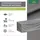 mehr Garten Loungesofa Abdeckung 245 x 100 x 80 cm Grau