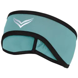 Stirnband TRIGEMA "TRIGEMA Softshell-Stirnband", Herren, Gr. 3, grün (seegras), Kunstfaser, sportlich, Mützen