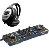 Hercules DJ Control Starlight mit Kopfhörer,