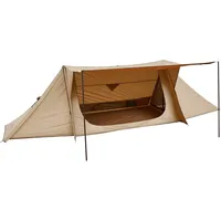 Vevor Campingzelt, leichtes Bushcraft-Zelt mit Ofenanschluss & 2 Planenstangen,