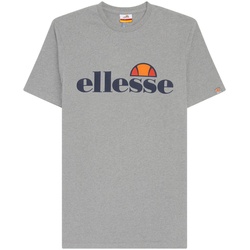 ellesse Herren T-Shirt SL PRADO TEE - Kurzarm, Crewneck, Rundhals, Logo-Print Grau XS