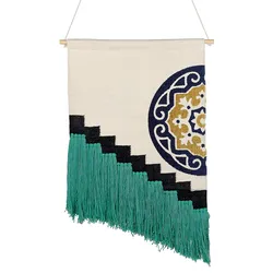 Wandbehang Makramee NOWSHERA 110 cm Baumwolle Bunt