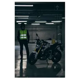 Dainese Protektorenweste Smart D-Air® Hi-Vis Airbag Weste, Wasserdicht Atmungsaktiv belüftet protektoren abriebfest reißfest wa gelb XS
