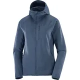 Salomon Damen Essential Lightwarm Hoodie Jacke (Größe M, blau)