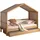 Home Affaire Hausbett HOME AFFAIRE "Eiche massiv geölt, Made in Europe, langlebige Qualität", braun (eiche natur geölt, eiche natur geölt, eiche natur geölt), B:97,5cm H:170cm L:207,5cm, Textilhimmel 100% Baumwolle, Betten, Liegefläche 90x200 cm, inkl.