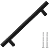 vidaXL Möbelgriffe 10 Stk. Schwarz 128 mm Edelstahl