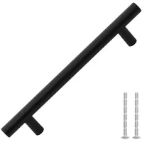 vidaXL Möbelgriffe 10 Stk. Schwarz 128 mm Edelstahl