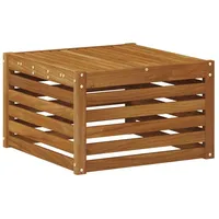 vidaXL Tisch für Outdoor Massivholz beige