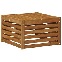 vidaXL Tisch für Outdoor Massivholz beige