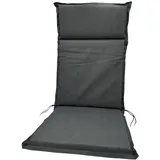 Buri Hochlehner Auflage 120 x 47 x 4,5 cm grau gepunktet 1 St.