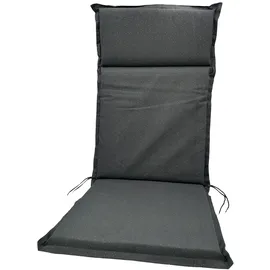 Buri Hochlehner Auflage 120 x 47 x 4,5 cm grau gepunktet 1 St.