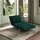 Homcom Schlafsessel Samtoptik 77 x 83 x 88 cm Dunkelgrün mit Kissen