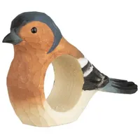 WILDLIFEGARDEN Wildlife Garden WG4570 Serviettenring Buchfink - Handgeschnitzter Serviettenring