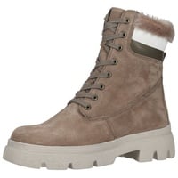 Think! Stiefelette Veloursleder Schnürstiefelette braun 42,5 EU