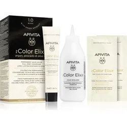 Apivita My Color Elixir Haarfarbe ohne Ammoniak Farbton 1.0 Black 1 St.