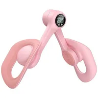 MERACH Mini-Heimtrainer MERACH MR-2397 Oberschenkel- und Beckenbodentrainer (rosa) weiß