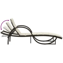 vidaXL Sonnenliege 199 x 60 x 42 cm Braun