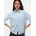 2/4 O-NECK BUTTON CARDIGAN blau L