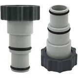 DAILJMON Poolschlauch Adapter Anschluss Schlauch Adapter für Pool Wärmepumpe,Anschluss für Poolschlauch 32mm and 38mm Verbinder, Ersatz zubehör 2 Stück