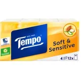Tempo Soft & Sensitive Taschentücher 830308 , 1 Packung = 12 x 9 Tücher = 108 Tücher