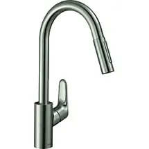 Hansgrohe Focus M41 240 Eco, 2 Strahlarten, 31833800 Ausziehbrause 2jet edelstahl-optik