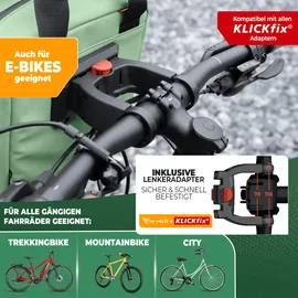 MIVELO Lenkertasche grau