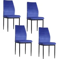 Hti-Living Stuhl Madison Velvet Blau