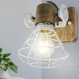 Steinhauer Retro Wand Lampe (1578W) weiß